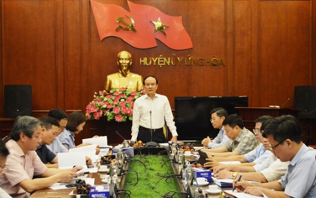 Đồng chí Nguyễn Ngọc Tuấn: Kiểm tra công tác chuẩn bị Đại hội Đảng tại huyện Ứng Hòa